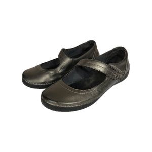 Vionic Harper Gray Metallic Mary Jane Shoes Size 8